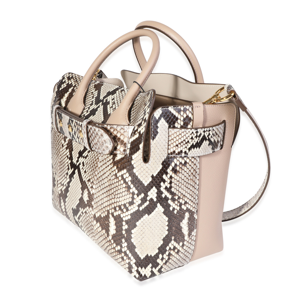 Burberry Natural Python & Pale Drift Leather Smal… - image 4